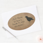 Primitieve kraai Sticker (Envelop)