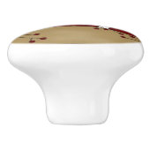 Primitieve kraaien keramische knop (Zijkant)