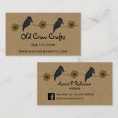 PRIMITIEVE KRAAIEN OP KRAFT VISITEKAARTJE (Voorkant / Achterkant)