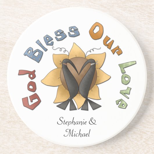 Primitieve kraaien slaan ons Onderzetter van liefd (Voorkant)