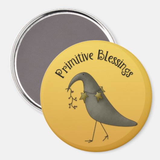 Primitieve kraaimagneet van het land magneet (Voorkant / Achterkant)