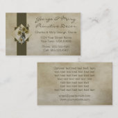 Primitieve Krogen en zonnebloemen Visitekaartjes u (Voorkant / Achterkant)