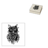 Primitieve kruidenboomkorren rubberstempel (Gestempeld)