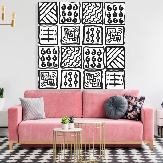 Primitieve kunst op Canvas (Insitu (Woonkamer))