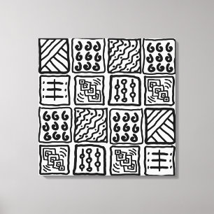 Primitieve kunst op Canvas