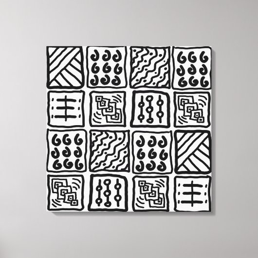 Primitieve kunst op Canvas Afdruk (Voorkant)