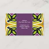 Primitieve kunst Visitekaartjes (Achterkant)