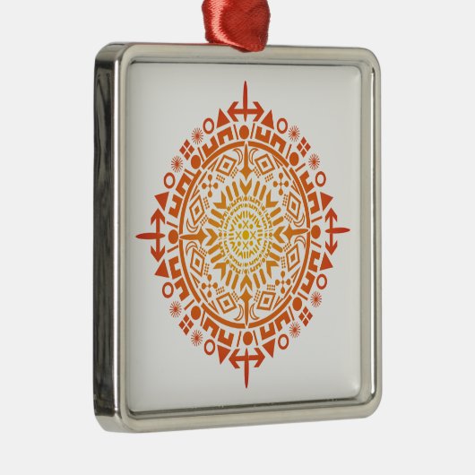 Primitieve kunst-Zon aangepaste ornament (Rechts)