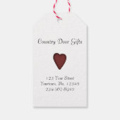 Primitieve Labels voor hartstift Cadeaulabel (Achterkant)