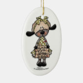 Primitieve lamsgod zegene ooi keramisch ornament (Rechts)