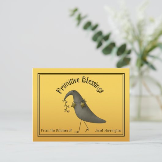 Primitieve landenkaarten voor het uitzenden van bo briefkaart (Staand voorkant)