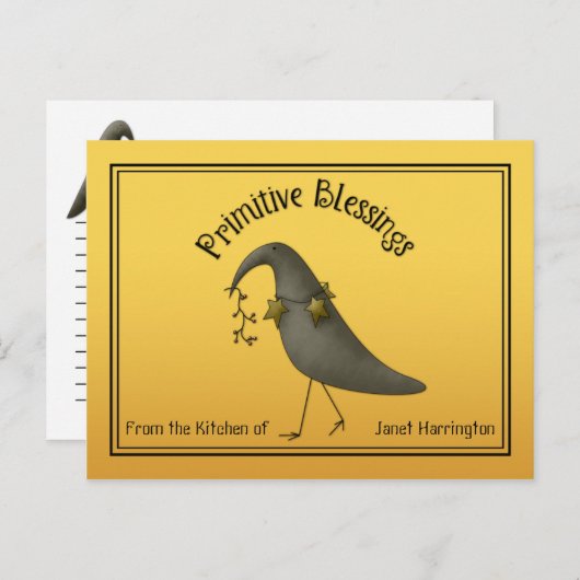 Primitieve landenkaarten voor het uitzenden van bo briefkaart (Voorkant / Achterkant)