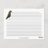 Primitieve landenkaarten voor het uitzenden van bo briefkaart (Achterkant)