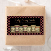 Primitieve landkaarsen en pip-bessen etiket (Insitu)