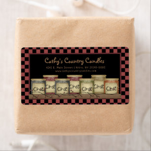 Primitieve landkaarsen en pip-bessen etiket