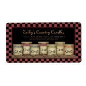 Primitieve landkaarsen en pip-bessen etiket (Voorkant)