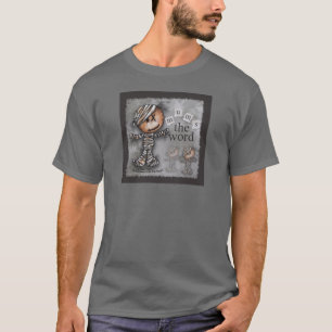 Primitieve mama-mama het Woord T-shirt