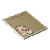 Primitieve Note Pad Sjabloon Chicken Scratch Notitieblok (Schuin)