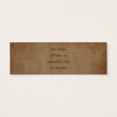 Primitieve Ornamenten Label ophangen Mini Visitekaartjes (Achterkant)