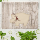 Primitieve Pig Kitchen Towel Theedoek (Gevouwen)