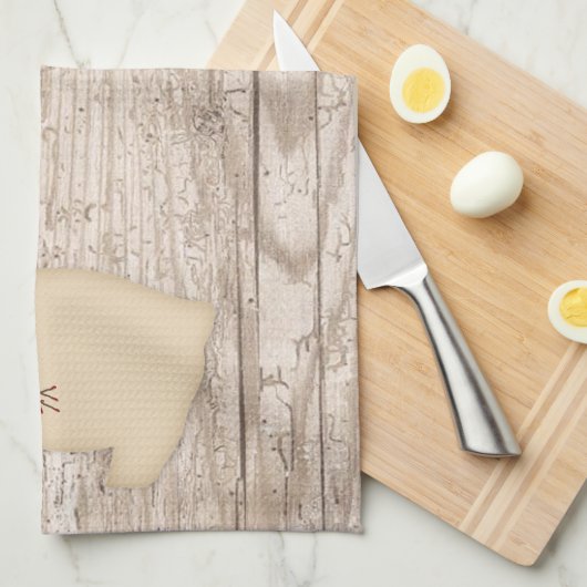 Primitieve Pig Kitchen Towel Theedoek (Quarter Fold)