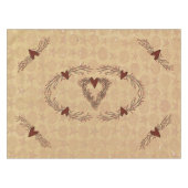 Primitieve Pip Berry Hart Krans Tafelkleed (Voorkant (Horizontaal))