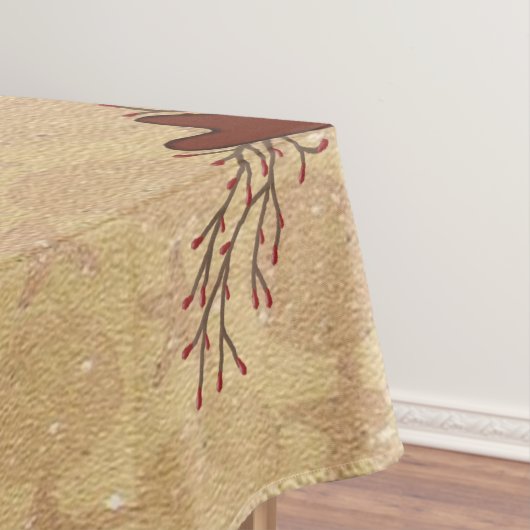 Primitieve Pip Berry Hart Krans Tafelkleed (Voorbeeld)