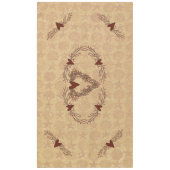 Primitieve Pip Berry Hart Krans Tafelkleed Groot (Voorkant)