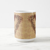 Primitieve Pip Berry Heart WreatMok Koffiemok (Center)