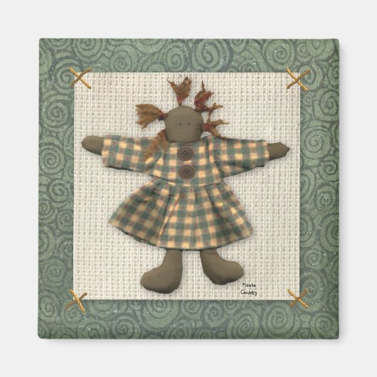 Primitieve popmagneet magneet (Voorkant)