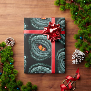 Primitieve reptiel roofdier oog cadeaukaartjes cadeaupapier