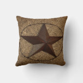 Primitieve rustieke boerlap western land texas sta kussen (Achterkant)