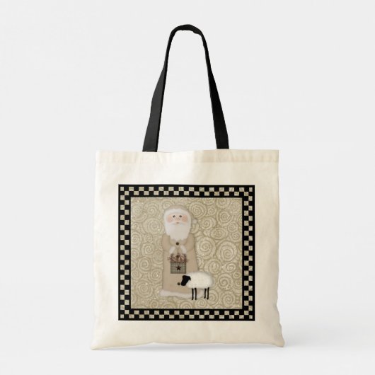 Primitieve Santa Canvas tas (Achterkant)