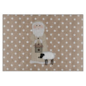 Primitieve Santa Glass snijplank (Voorkant)