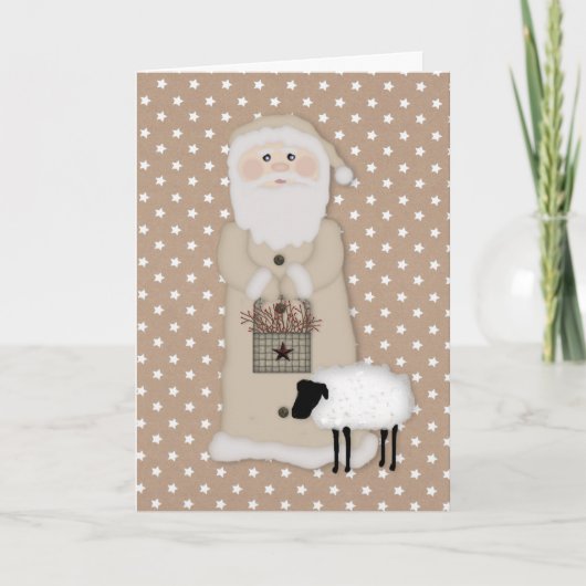 Primitieve Santa Kaart (Voorkant)