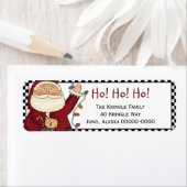 Primitieve Santa Return Adres Label - Vakantie (Insitu)