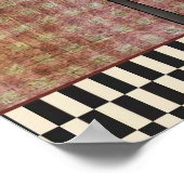 Primitieve schapen en hart poster (Hoek)