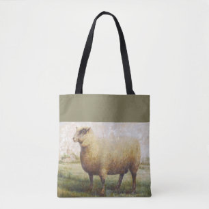Primitieve schapen tote bag