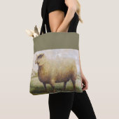 Primitieve schapen tote bag (Dichtbij)