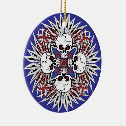 Primitieve schedels keramisch ornament (Rechts)