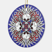 Primitieve schedels keramisch ornament (Links)