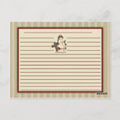 Primitieve Snowmen Recipe Kaarten (Achterkant)