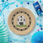 primitieve stal papieren bordje (Feest)