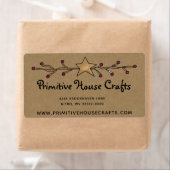 PRIMITIEVE STAR & BERRIES OP KRAFT VERZENDLABEL (Insitu)