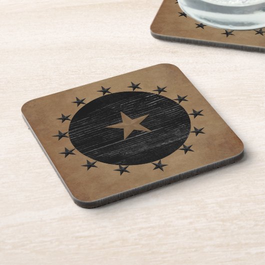 Primitieve Stars Cork Onderzetter (Linkerzijde)