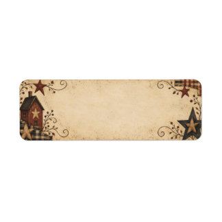 Primitieve sterren & Plaid Etiket