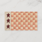 Primitieve Sterren Zakkaartje Visitekaartje (Achterkant)