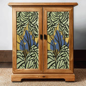 Primitieve stijl bomen en bladeren Decoupage Tissuepapier