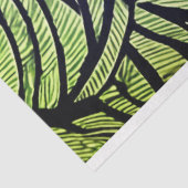 Primitieve stijl bomen en bladeren Decoupage Tissuepapier (Detail)