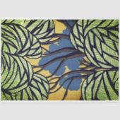 Primitieve stijl bomen en bladeren Decoupage Tissuepapier (Voorkant)